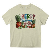 Mossy Merry Christmas Heavy Core Tee - CowhideDigitalArt