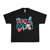 Black dental squad with cowhide Urban Heavy Tee - texasbilliewilder