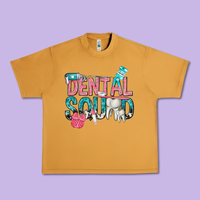 Urban Heavy Tee dental squad with cowhide