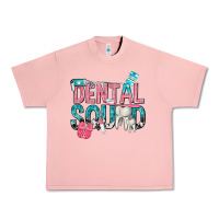 Salmon dental squad with cowhide Urban Heavy Tee - texasbilliewilder