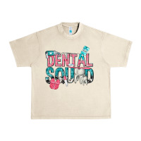 Sandshell dental squad with cowhide Urban Heavy Tee - texasbilliewilder