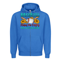 True Royal baseball makes me happy you, not so much Zipper Hoodie - HRA Design Shop