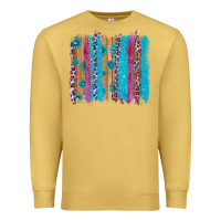 Antique Gold gemstone and pink leopard brushstrok Premium Sweatshirt - AdoDesignShop