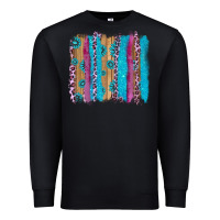 Black gemstone and pink leopard brushstrok Premium Sweatshirt - AdoDesignShop