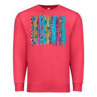 Cardinal gemstone and pink leopard brushstrok Premium Sweatshirt - AdoDesignShop
