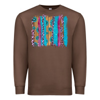 Chestnut gemstone and pink leopard brushstrok Premium Sweatshirt - AdoDesignShop
