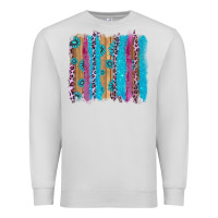 Dove Grey gemstone and pink leopard brushstrok Premium Sweatshirt - AdoDesignShop