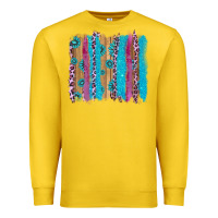Lemon gemstone and pink leopard brushstrok Premium Sweatshirt - AdoDesignShop