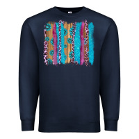 Navy gemstone and pink leopard brushstrok Premium Sweatshirt - AdoDesignShop