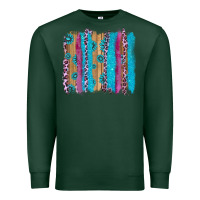 Sports Green gemstone and pink leopard brushstrok Premium Sweatshirt - AdoDesignShop