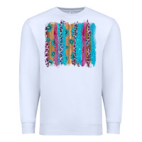 White gemstone and pink leopard brushstrok Premium Sweatshirt - AdoDesignShop