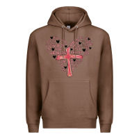 Chestnut retro christian valentine Premium Hoodie - MaliasSmallBusiness