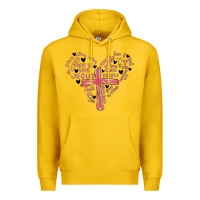 Lemon retro christian valentine Premium Hoodie - MaliasSmallBusiness