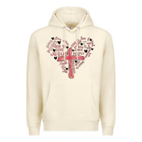 Sandshell retro christian valentine Premium Hoodie - MaliasSmallBusiness