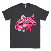 Smoke Breast Cancer with Ribbon Pink Lips Classic Tee - texasbilliewilder