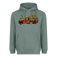 Sage christmas truck Heavyweight Hoodie - JahusDesignShop