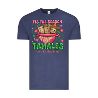 Vintage Denim tis the season for tamales tama la la la Vintage Tee - MaliasSmallBusiness