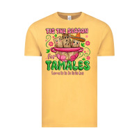 Vintage Mustard tis the season for tamales tama la la la Vintage Tee - MaliasSmallBusiness