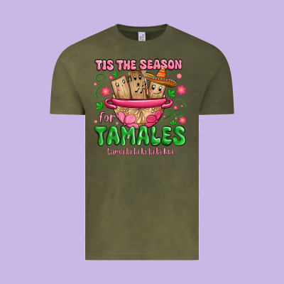 Vintage Tee tis the season for tamales tama la la la