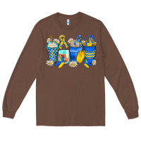Chestnut down syndrome coffee cups Long Sleeve Tee - Zillion Design Studio