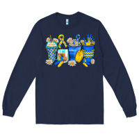 Down Syndrome Coffee Cups Long Sleeve Tee | Teevron