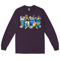 Plum down syndrome coffee cups Long Sleeve Tee - Zillion Design Studio
