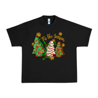 Black 'tis the season christmas cake Urban Heavy Tee - Zillion Design Studio