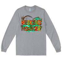 Heather Grey weekend hooker Long Sleeve Tee - AdoDesignShop