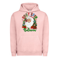 Pigment Salmon Don't stop believin' Urban Hoodie - NancyCooperArtShop