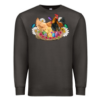 Smoke easter coop animals farm chicken chiks rooster flowers butterfly Premium Sweatshirt - Artiststas