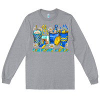 Heather Grey down syndrome coffee cups Long Sleeve Tee - Zillion Design Studio
