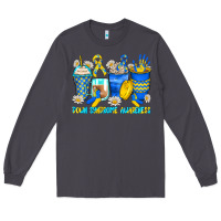Smoke down syndrome coffee cups Long Sleeve Tee - Zillion Design Studio