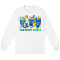 White down syndrome coffee cups Long Sleeve Tee - Zillion Design Studio
