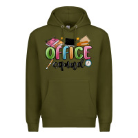 Army Green office squad Premium Hoodie - MaliasSmallBusiness