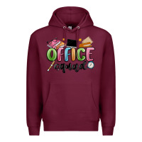 Burgundy office squad Premium Hoodie - MaliasSmallBusiness