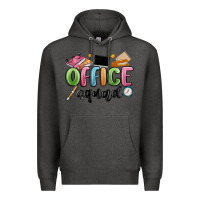 Charcoal Heather office squad Premium Hoodie - MaliasSmallBusiness