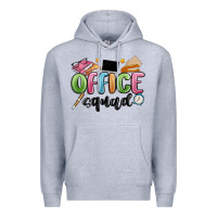 Heather Grey office squad Premium Hoodie - MaliasSmallBusiness