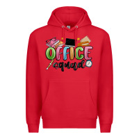 Red office squad Premium Hoodie - MaliasSmallBusiness