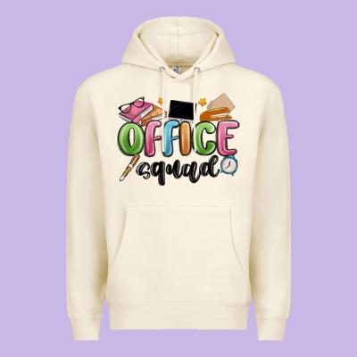 Office Squad Premium Hoodie Designed By Maliassmallbusiness