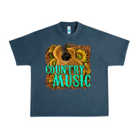 Midnight Navy country music western Urban Heavy Tee - texasbilliewilder