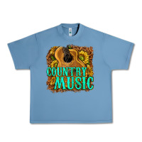 Pebble Blue country music western Urban Heavy Tee - texasbilliewilder