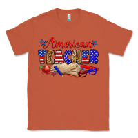 Copper American teacher Classic Tee - Zillion Design Studio