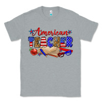 Heather Grey American teacher Classic Tee - Zillion Design Studio