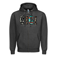 Charcoal Heather being a gigi makes my life complate Zipper Hoodie - CowhideDigitalArt