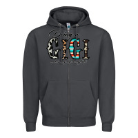 Smoke being a gigi makes my life complate Zipper Hoodie - CowhideDigitalArt