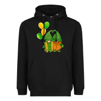 Black St Patrick's Day Gnomes Heavyweight Hoodie - Jasminsmagicworld