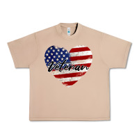 Burro veteran heart american flag Urban Heavy Tee - BarkalooDesign