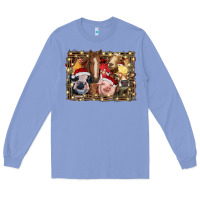 Colony Blue christmas farm animals Long Sleeve Tee - RanaPortraitStore