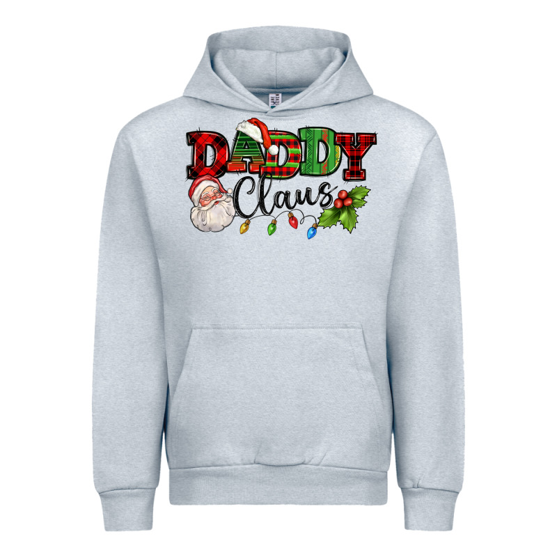 Daddy Claus Santa Christmas Lights And Holly Urban Hoodie by NancyCooperArtShop | Teevron