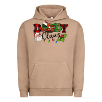 Pigment Burro Daddy Claus Santa Christmas lights and holly Urban Hoodie - NancyCooperArtShop